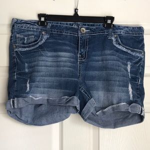 Blue jean shorts